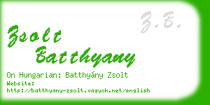 zsolt batthyany business card