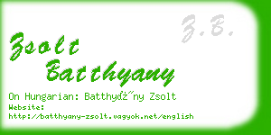 zsolt batthyany business card